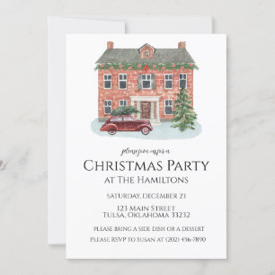 Christmas House Classic Invitation