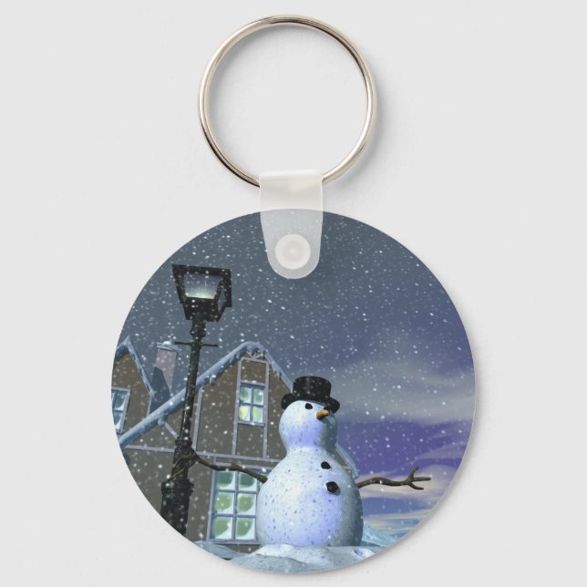 Christmas House Keychain (Front)