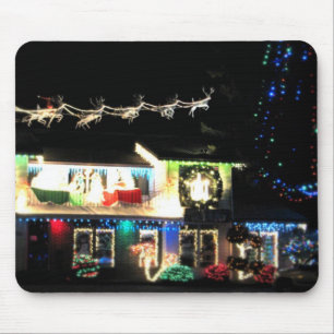 Christmas House Mouse Pad
