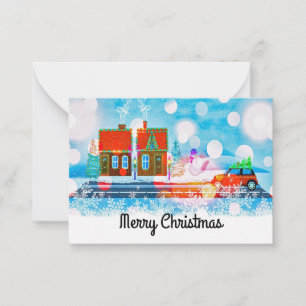 Christmas Houses Christmas Cards