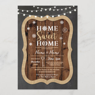 Christmas Housewarming New Home Festive Invite