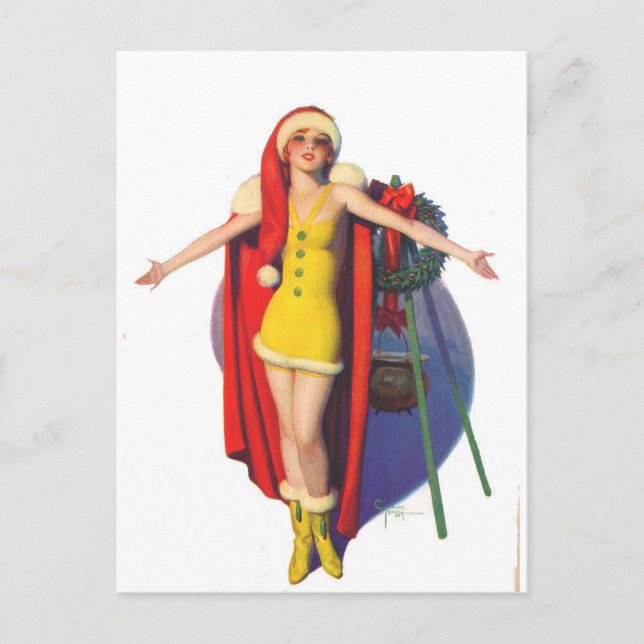 Christmas Hug Holiday Postcard (Front)