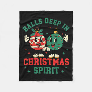 Christmas Humor Deep In Christmas Srit  Fleece Blanket