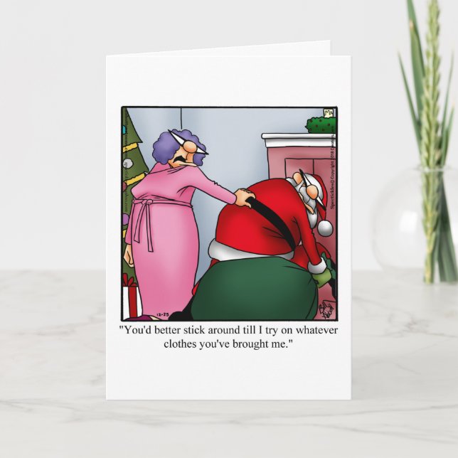 Christmas Humour Greeting Card (Front)