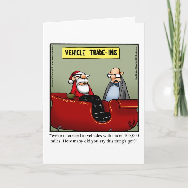 Christmas Humour Greeting Card (Front)