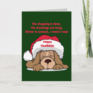 Christmas Humour Happy Howlidays Gifts Holiday Card