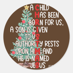 Christmas Humour Men Women Favourite Person Funny Classic Round Sticker