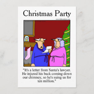 Christmas Humour Party Invitations