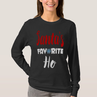 Christmas Humour T-Shirt - "Santa's Favourite Ho" 