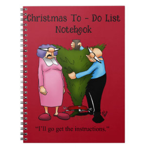 Christmas Humour To - Do Notebook Gift
