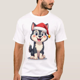 Christmas Husky Dog Lover Malamute (2) T-Shirt
