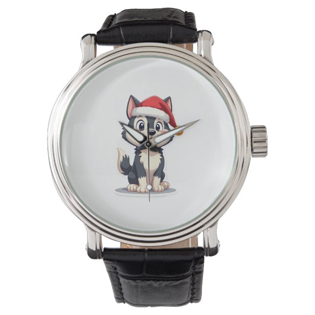 Christmas Husky Dog Lover Malamute (2) Watch (Front)