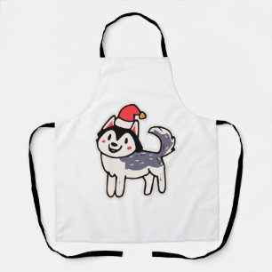 Christmas Husky Dog Lover Malamute Apron