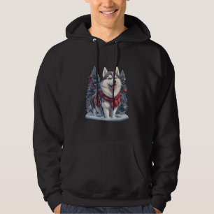 Christmas Husky Dog Magic Xmas Holiday Spirit Hoodie