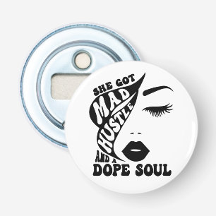 Christmas Hustle Design for Empowering Women Gift Bottle Opener
