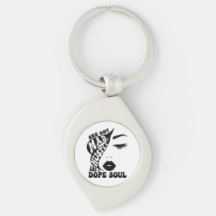 Christmas Hustle Design for Empowering Women Gift Key Ring