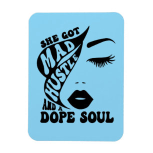 Christmas Hustle Design for Empowering Women Gift Magnet