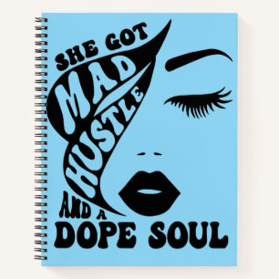 Christmas Hustle Design for Empowering Women Gift Notebook