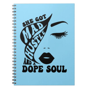Christmas Hustle Design for Empowering Women Gift Notebook