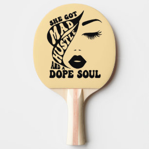 Christmas Hustle Design for Empowering Women Gift Ping Pong Paddle
