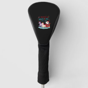 Christmas I Believe In Santa And Unicorns Funny Xm Golf Head Cover