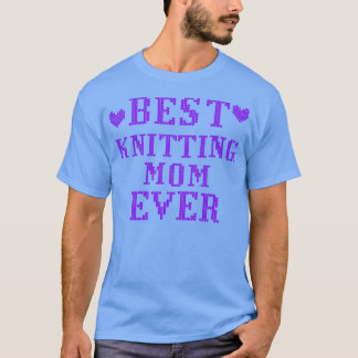 Christmas I Best Knitting Mum Ever  T-Shirt