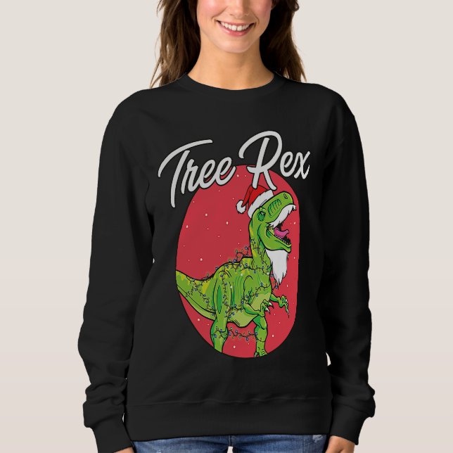 Christmas I Dino Surier I Christmas Rex I Trex Sweatshirt (Front)