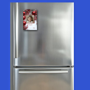 Christmas I Love You Grandma  Red Ornaments Magnet