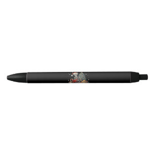 Christmas I Prefer Halloween Book Reading Skeleton Black Ink Pen