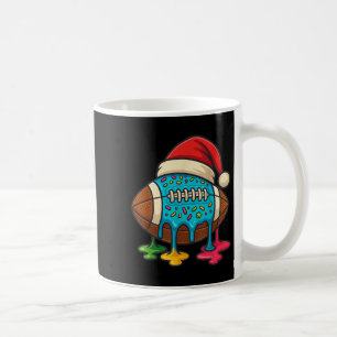Christmas Ice Cream Drip Boys Football Player Amer Coffee Mug