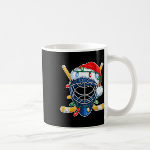 Christmas Ice Hockey Helmet Santa Xmas Men Boys Ki Coffee Mug