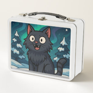 Christmas Icelandic Yule Cat Metal Lunch Box