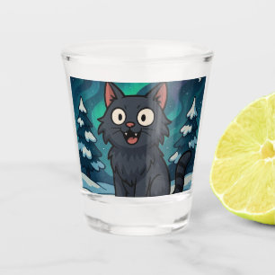 Christmas Icelandic Yule Cat Shot Glass