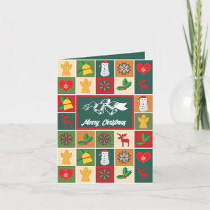 Christmas Icon Design, Seasonal Customer Thank You Card