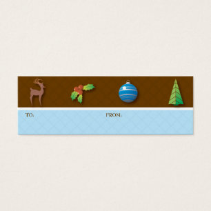 Christmas Icons Gift Tag