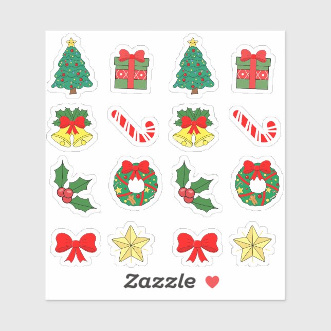 Christmas Icons Holiday Decoration X-mas Mini Bujo (Sheet)