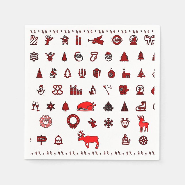 Christmas Icons Napkin (Front)