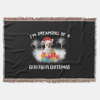 christmas  idea  chihuahua dog lover family throw blanket