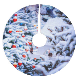 Christmas Idyll charming Brushed Polyester Tree Skirt