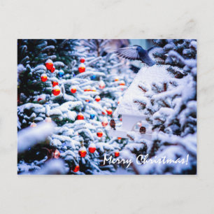 Christmas Idyll elegant customisable Postcard