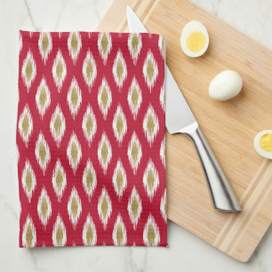 Christmas Ikat Tea Towel