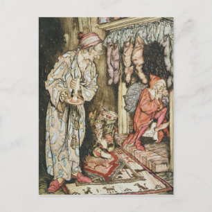 Christmas illustrations holiday postcard