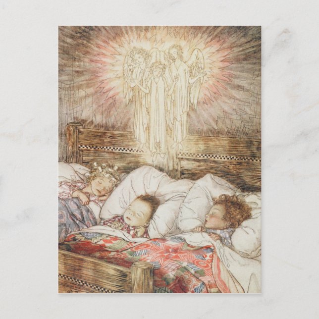 Christmas illustrations holiday postcard (Front)