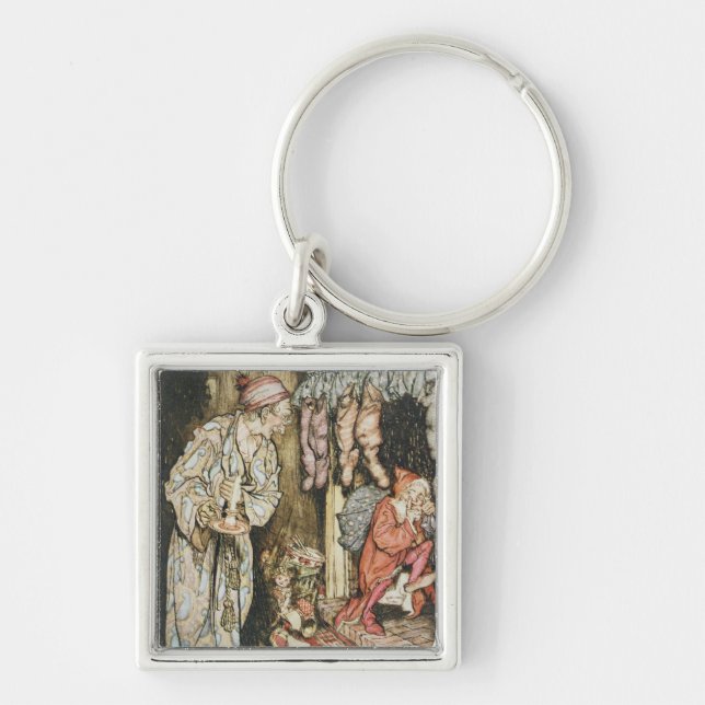 Christmas illustrations key ring (Front)
