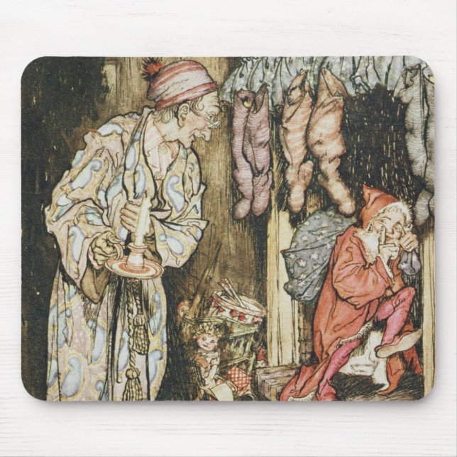 Christmas illustrations mouse pad (Front)