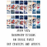 Christmas Image DIY Decoupage Bookmark Craft Tissue Paper<br><div class="desc">Here is a selection of rectangular, Christmas Images perfect for creating bookmarks this season. These rectangular images would make ideal backgrounds for diy bookmarks or decorative elements for Christmas themed journals or mixed media works of art. Ideal gift item for crafters, journalers, art journals, mixed media artists and scrapbookers. There...</div>