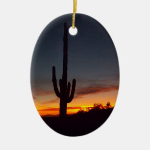 Christmas in Arizona Ceramic Ornament