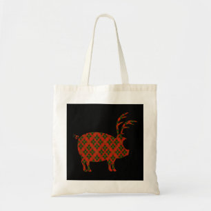 Christmas in Arkansas Tshirt with Razorback Reinde Tote Bag