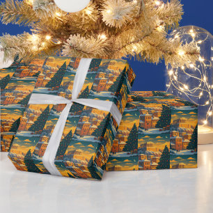 Christmas in Athens Wrapping Paper • Festive