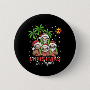 Christmas In August 6 Cm Round Badge